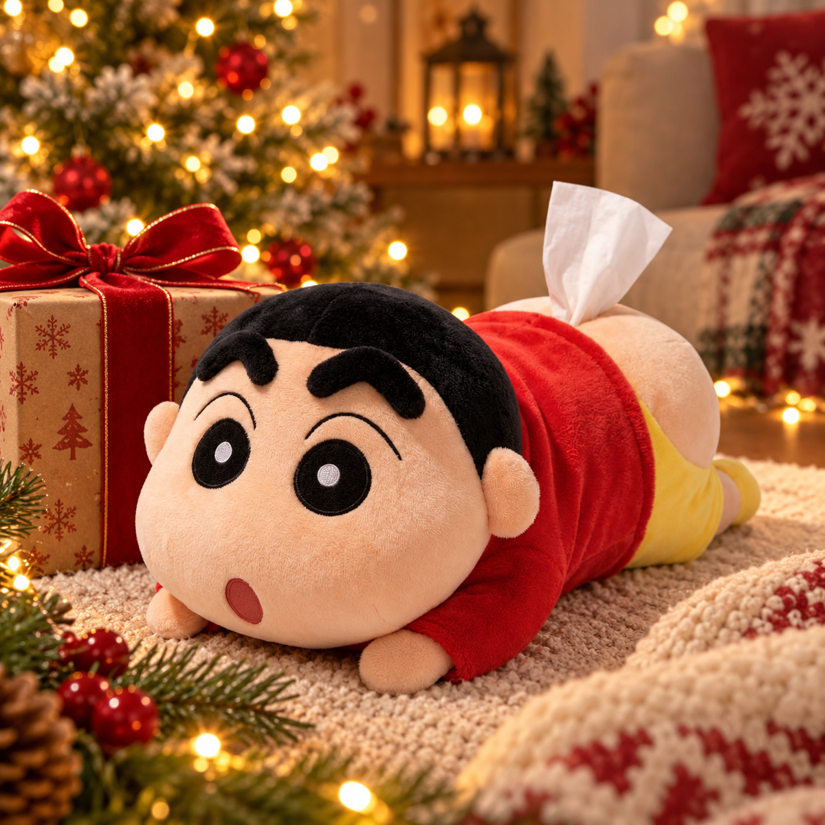 Plush Tissue Box That Makes You Smile